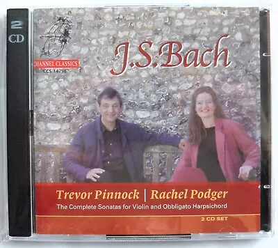 Bach: Complete Sonatas For Violin And Obbligato Harpsichord /Podger  Pinnock!> • £24.99